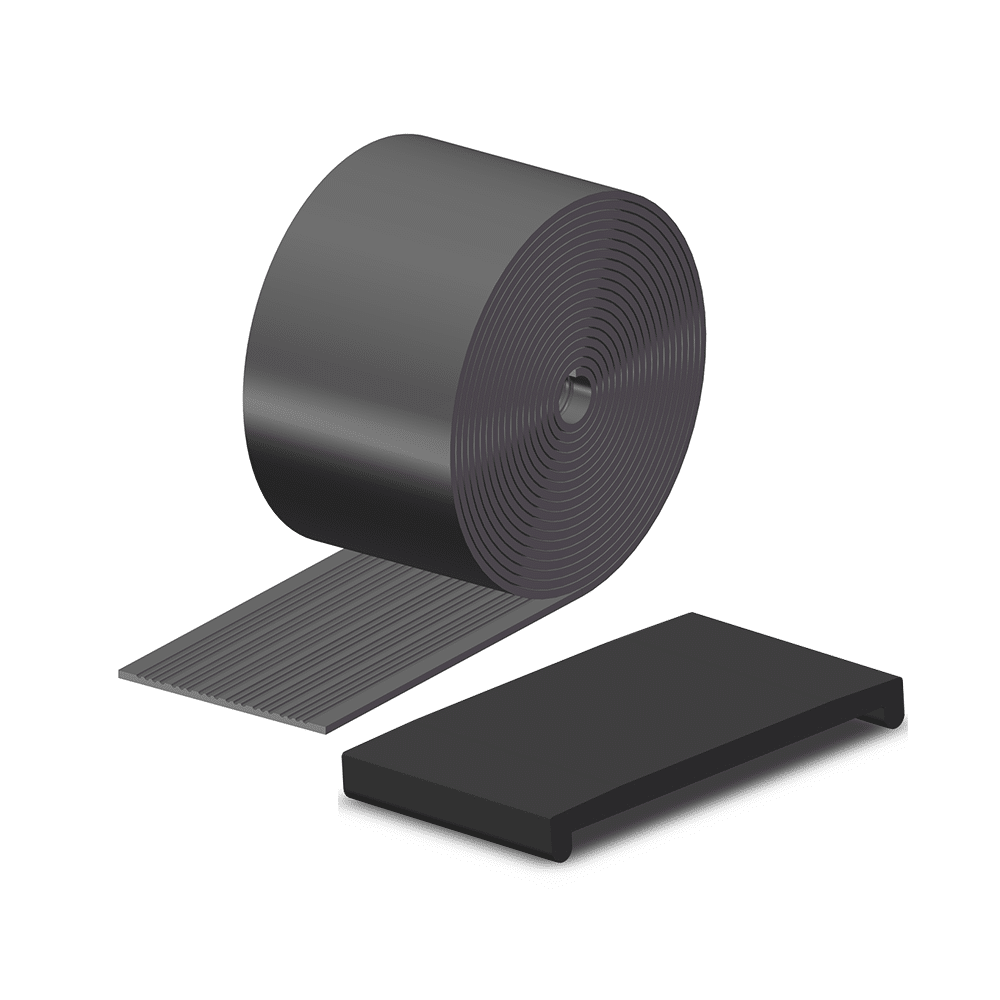 Rubber rail pads