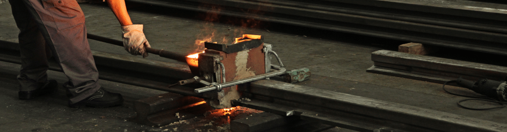 Mining rail system aluminothermic welding process for continuous rail joints*
