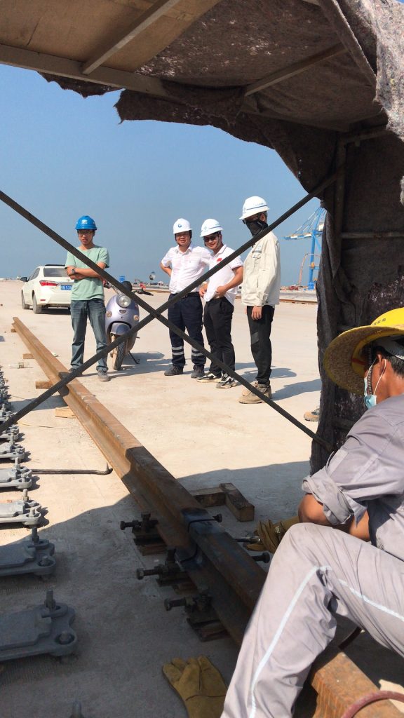 weekly crane rail maintenance torque check rail clip bolt