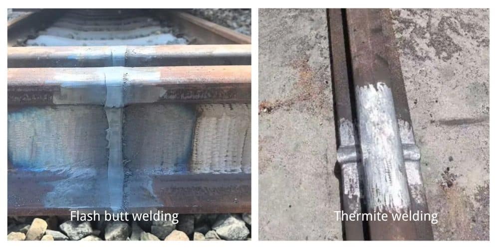 Flash butt welding vs thermite welding comparison