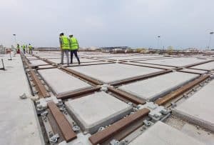King Salman Global Maritime Industries Complex in Saudi Arabia crane rails