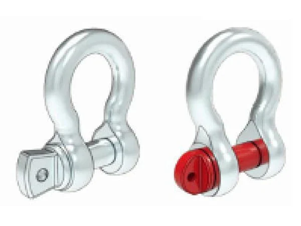 High tensile bow shackles WI 4.43 and US type forged bow shackles WI 4.11
