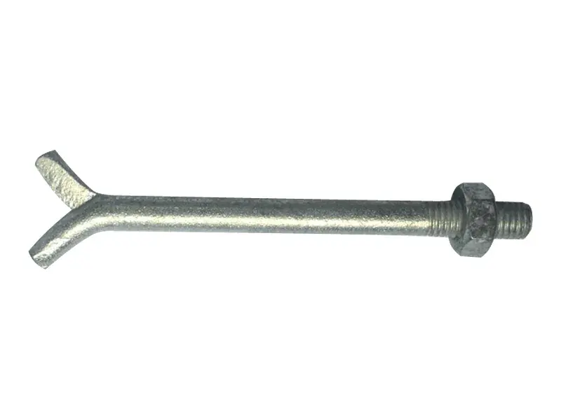 C-type split fish-tail foundation bolt to DIN 529 for rail baseplate embedment