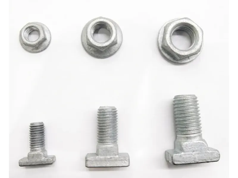 T-head rail clip bolt for crane rail fastening