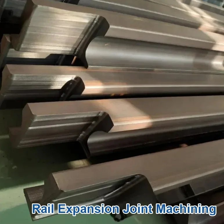 Machining a rail expansion joint